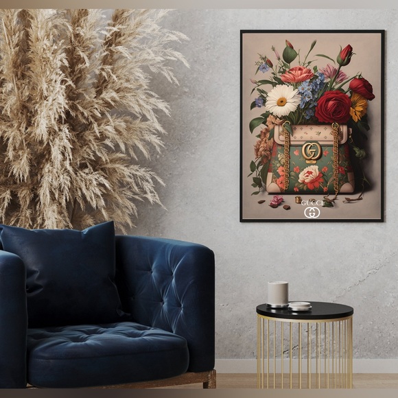 Luxury Flower/Bag Vintage Inspired Art Decor - Picture 6 of 6